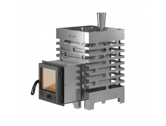 Печь для бани ASTON 12 НЕРЖ. стекло (ASTON) 6 - 14 м3