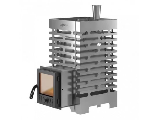 Печь для бани ASTON 16 НЕРЖ. стекло (ASTON) 14 - 18 м3