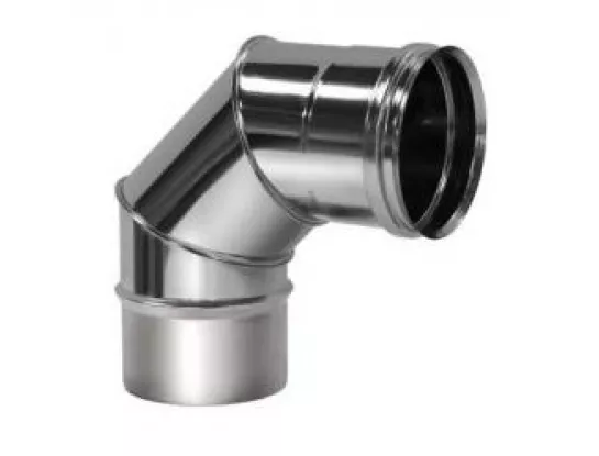 Отвод одностенный 90°, D=104, AISI 304 0,5мм