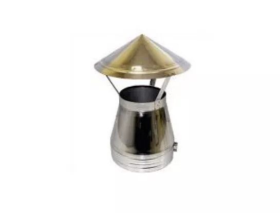 Зонт с изоляцией D=120/220, оцинкованный, AISI 321/ОЦ 0,5/0,5мм