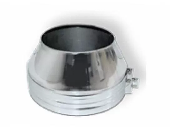 Конус с изоляцией D=180/280, полированный, AISI 321/304 0,8/0,5мм 
