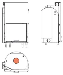 Топка EDILKAMIN H2OCEANO 23 с теплообменником