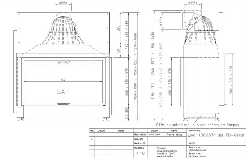 Топка SCHMID Lina FD  100...h