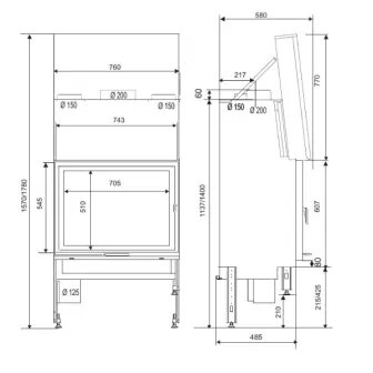 Топка SUPRA Univers 231 B pack P-B2