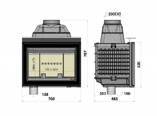 Топка Chazelles  HP800 2