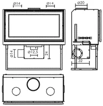Каминная топка SCREEN EVO 100 EdilKamin
