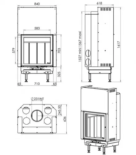 Топка Chazelles  DC840 2