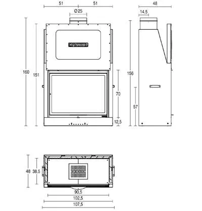 Топка PIAZZETTA MA 262 SL 3
