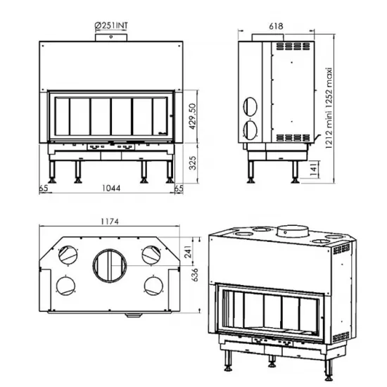 Топка Chazelles D1200 horizon