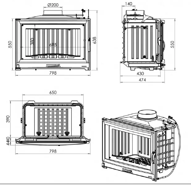 Топка Chazelles V80 2