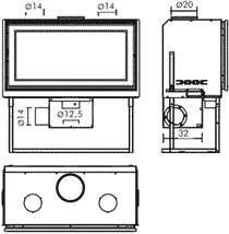 Каминная топка SCREEN 80 N EdilKamin