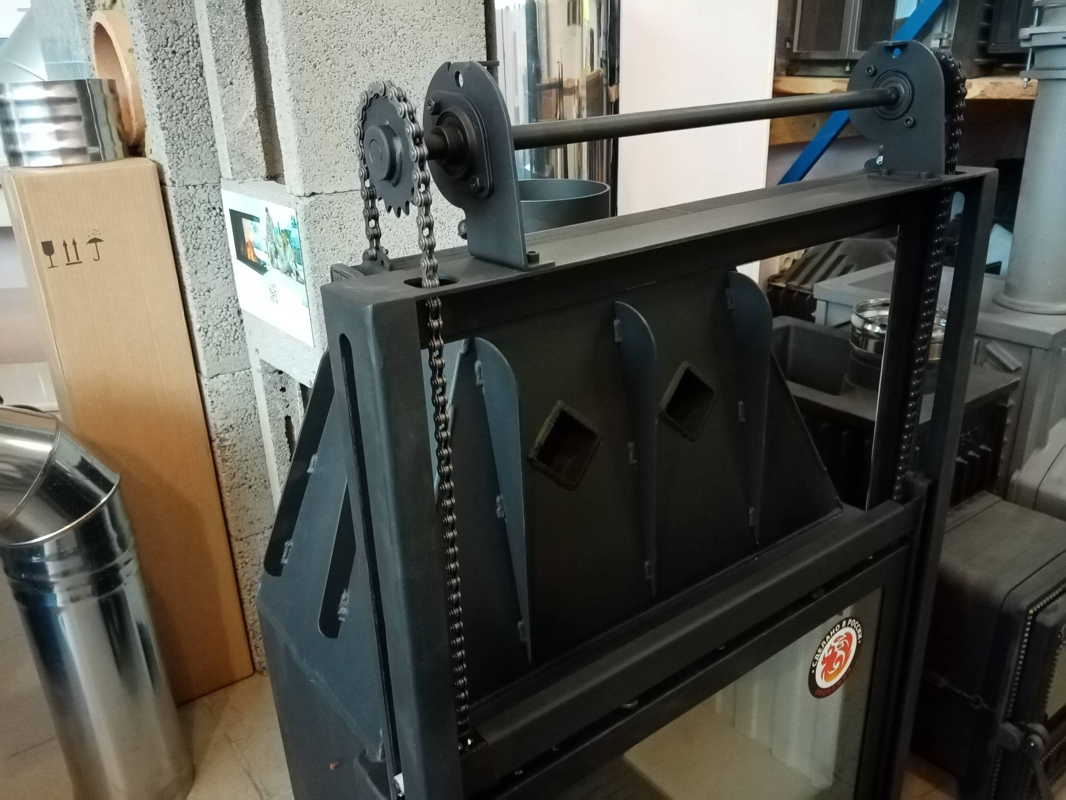 Изображение Каминная топка Экокамин Альфа 700 K с контргрузом 8