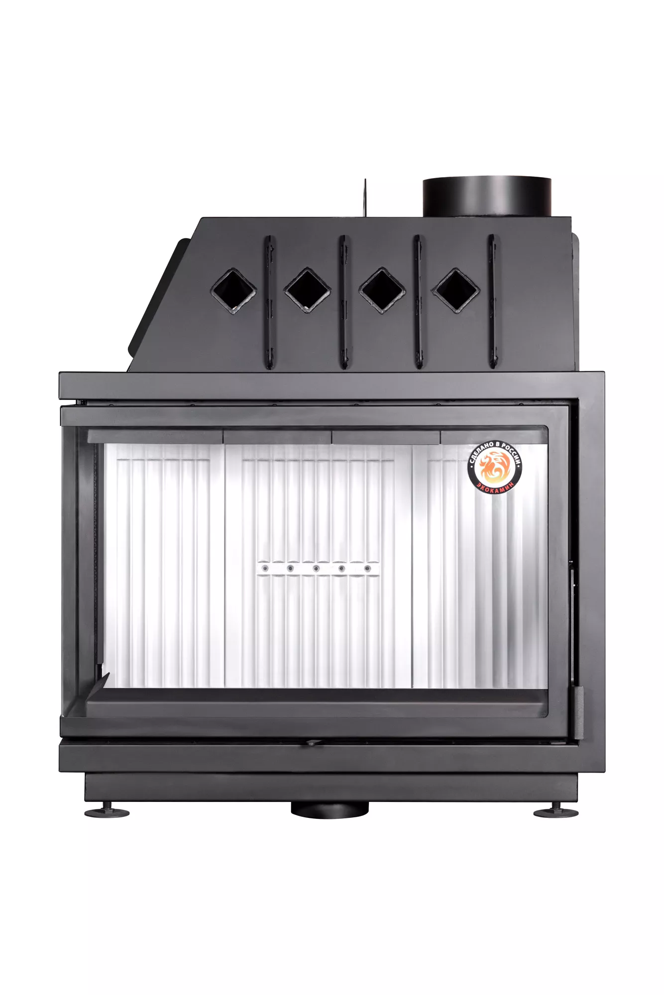 Изображение Каминная топка Экокамин Альфа 1000 L два стекла левая 2