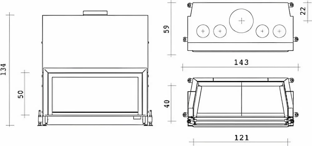 Изображение Топка EDILKAMIN  FLAT 120 5