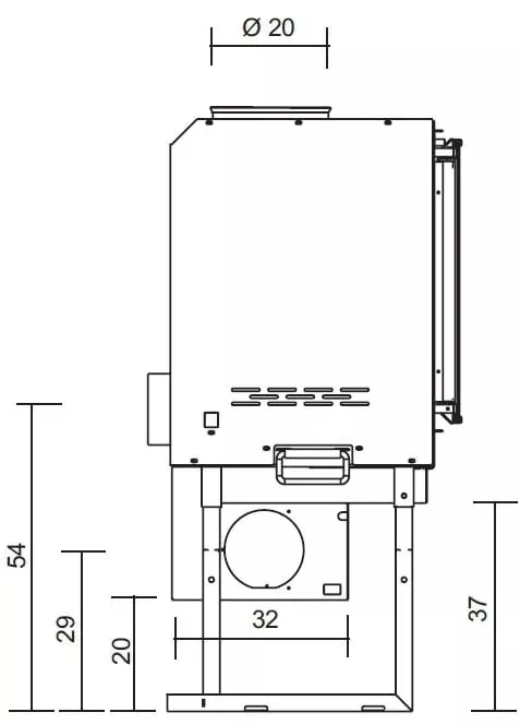 Изображение Каминная топка SCREEN 80 N EdilKamin 5