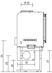 Миниатюра Каминная топка SCREEN 80 N EdilKamin 5