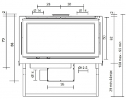 Миниатюра Каминная топка SCREEN 80 N EdilKamin 4
