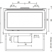 Миниатюра Каминная топка SCREEN 80 N EdilKamin 4