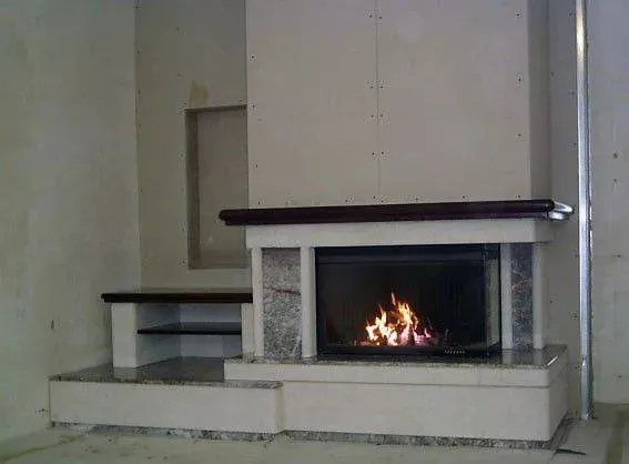 Изображение Каминная топка TITANO PLUS N SX единое стекло EdilKamin 4