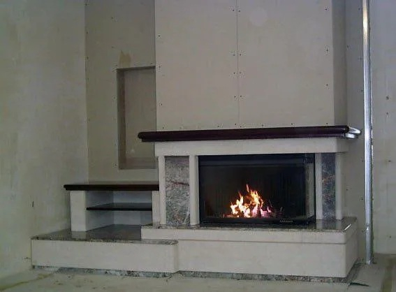 Изображение Каминная топка TITANO PLUS N SX единое стекло EdilKamin 4