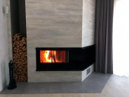 Миниатюра Каминная топка TITANO PLUS N SX единое стекло EdilKamin 3