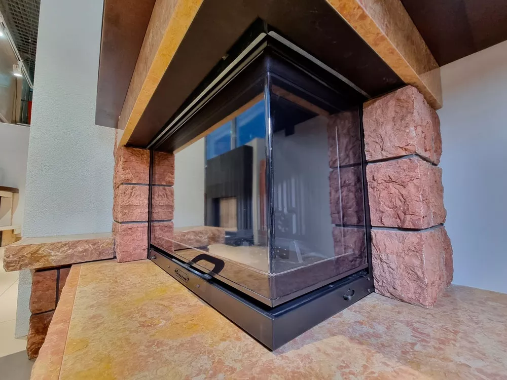 Изображение Каминная топка TITANO PLUS N SX единое стекло EdilKamin 2