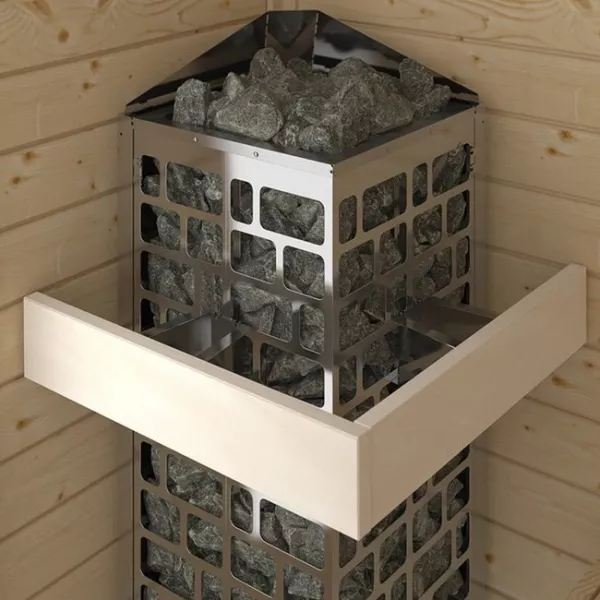 Изображение SAWO Электрическая печь Cubos, с пультом, 6 кВт, нерж. сталь 4