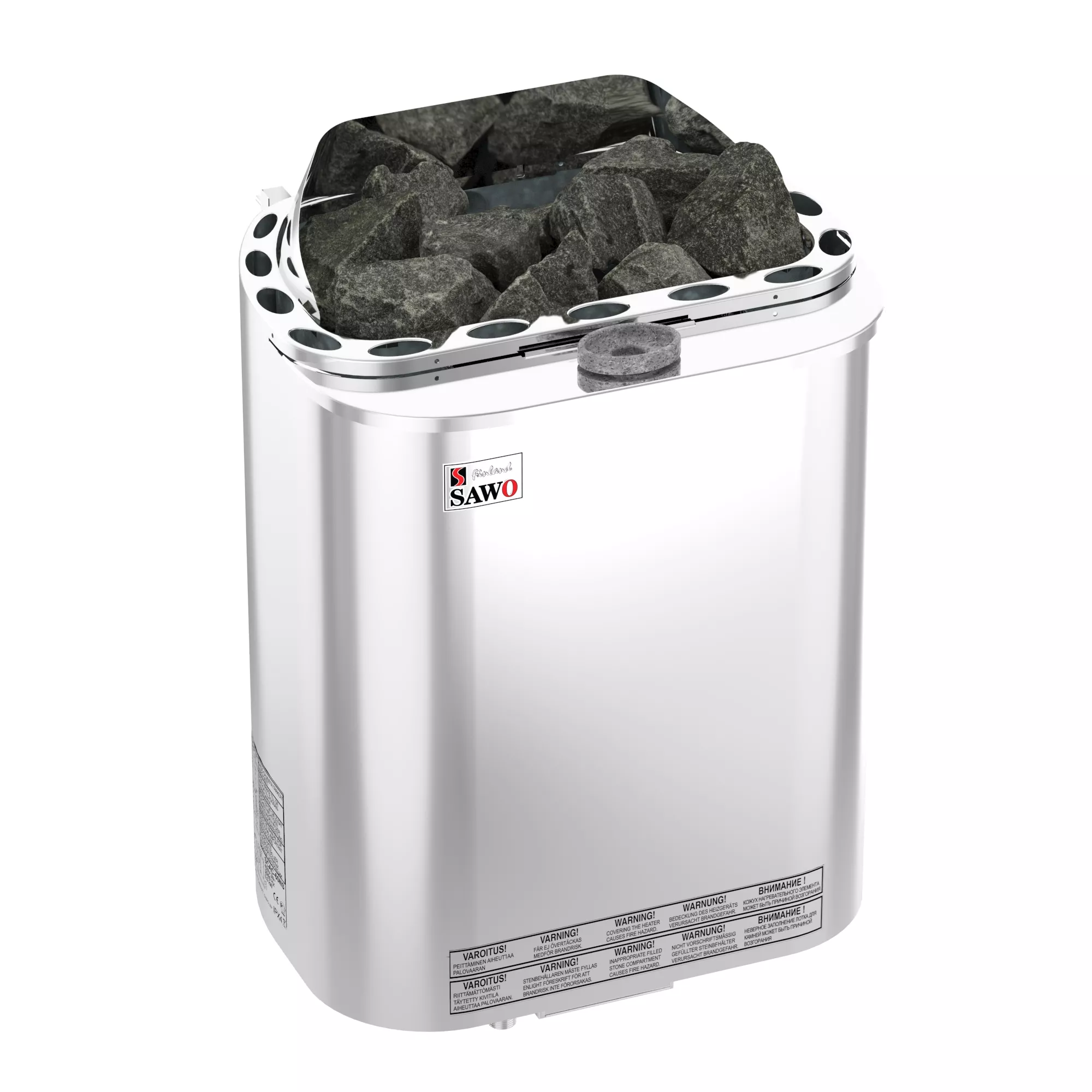Изображение Электрическая печь SAWO SCANDIA COMBI SCAC-60NS-Z (6 кВт, с парогенератором,внутри оцинковка, снаружи нержавейка), выносной пульт (пульт и блок мощности докупаются отдельно) 2