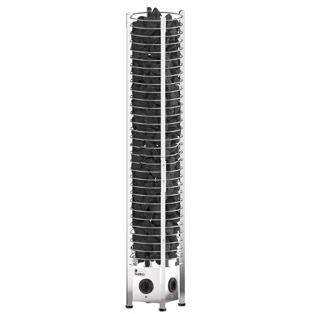 Изображение Электрическая печь SAWO TOWER TH3-60NB-P (6 кВт, встроенный пульт, нержавейка) 2