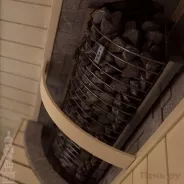 Миниатюра SAWO Электрическая печь Tower напольная угловая, 8,0 кВт, нерж. сталь 2