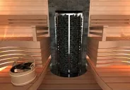 Миниатюра Электрическая печь SAWO TOWER TH6-90NB-WL-P (9 кВт, встроенный пульт, пристенная) 2