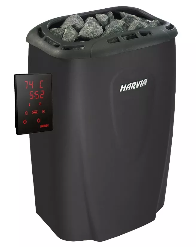 Изображение HARVIA Электрическая печь Moderna V80XE Black с выносным пультом в комплекте 2