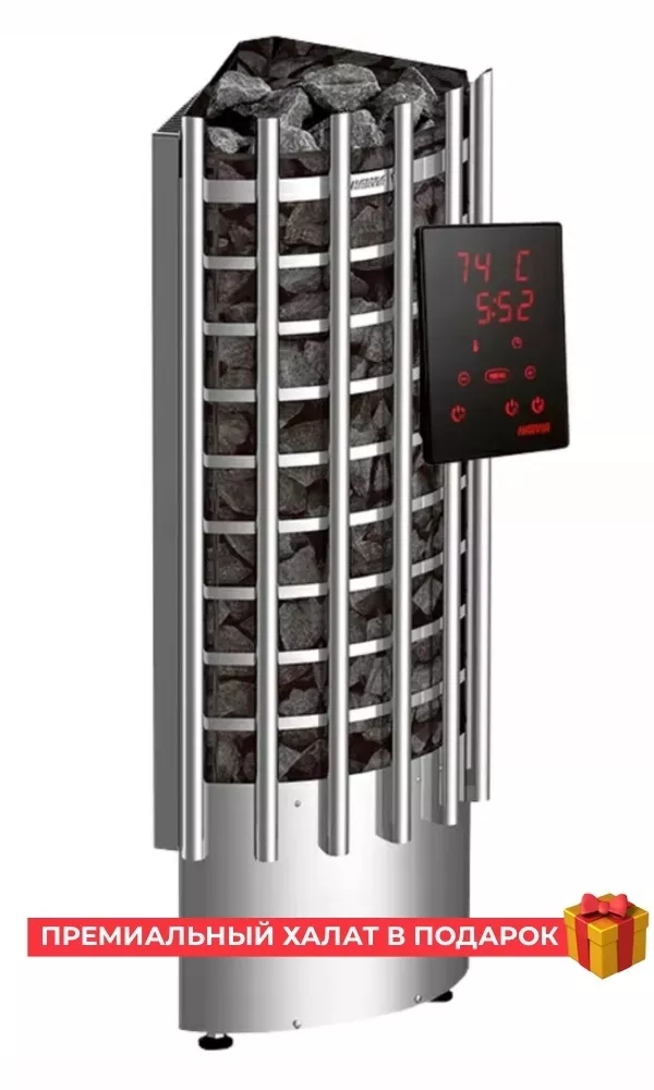 Изображение HARVIA Электрическая печь Glow Corner TRC70XE c цифровой панелью управления 4