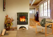 Миниатюра Печь ABX MARINA KPI  с кафельным цоколем перламутр 3