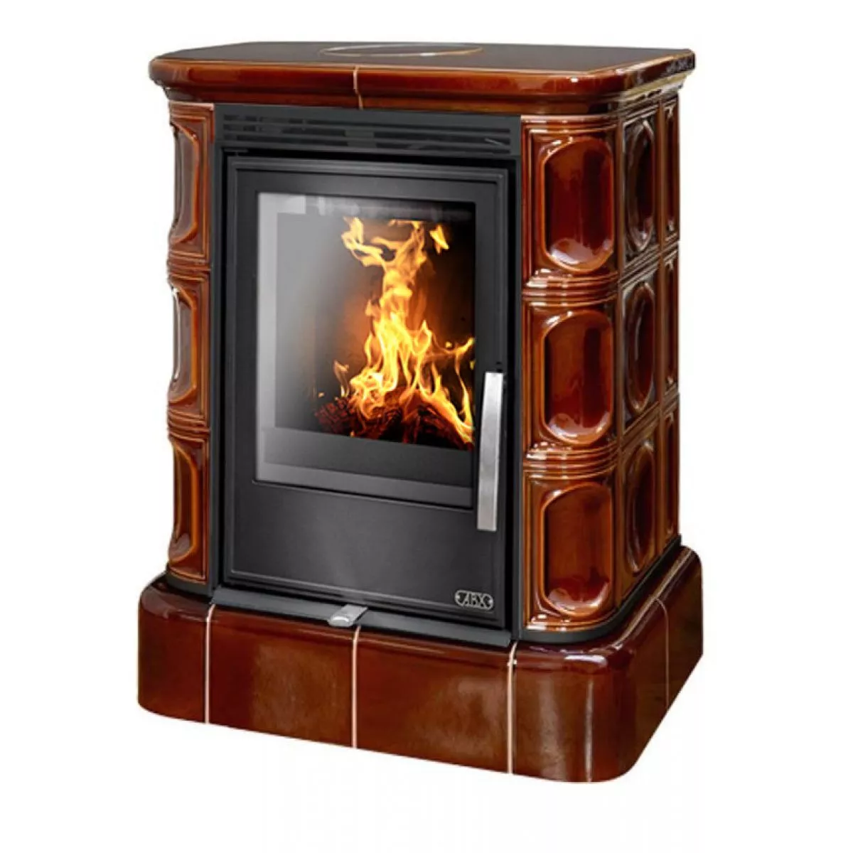 Изображение Печь ABX MARINA KPI  с кафельным цоколем перламутр 2