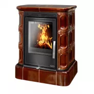 Миниатюра Печь ABX MARINA KPI  с кафельным цоколем перламутр 2