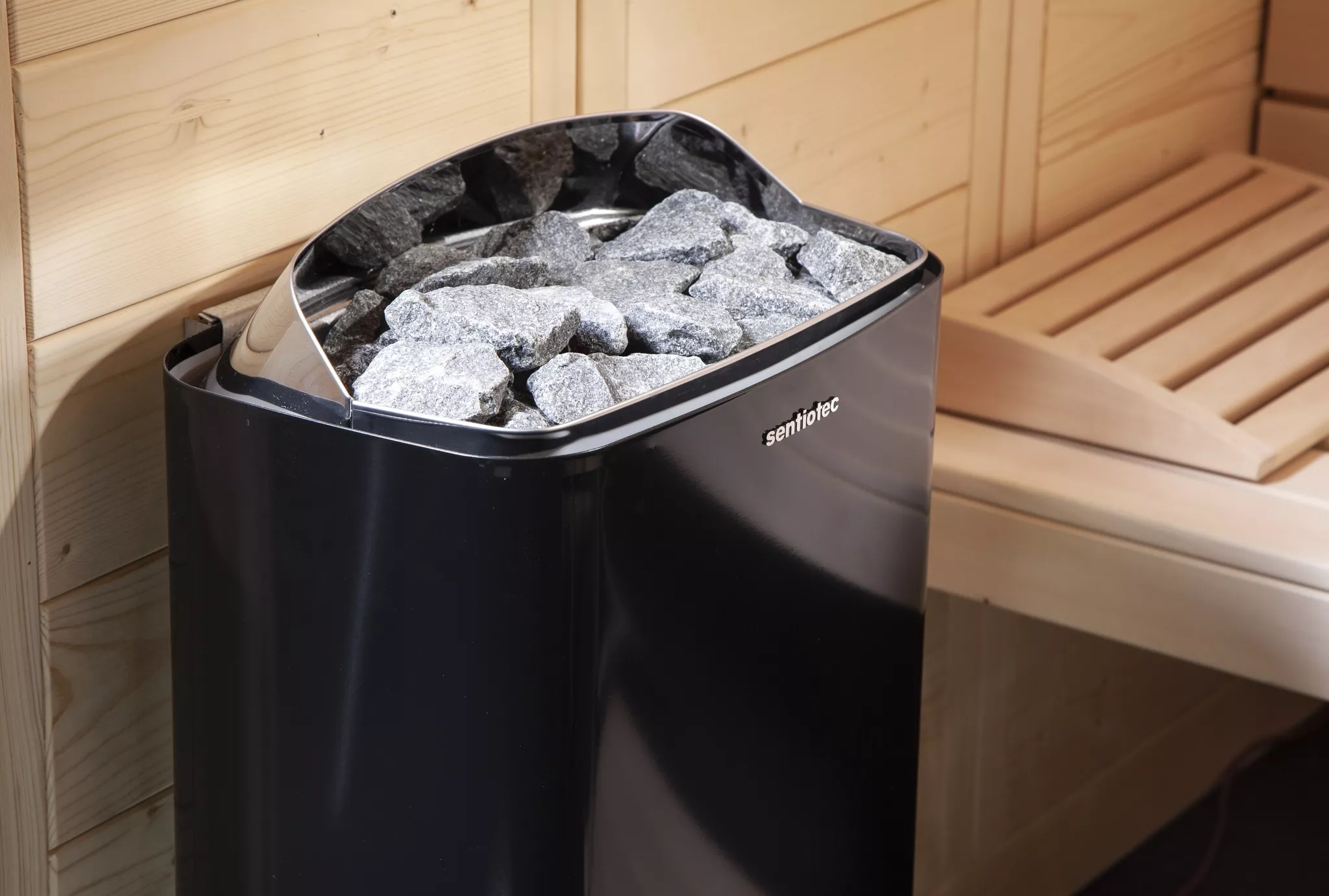 Изображение SENTIOTEC Электрическая печь без пульта, 100 series,  black, 6 кВт 2