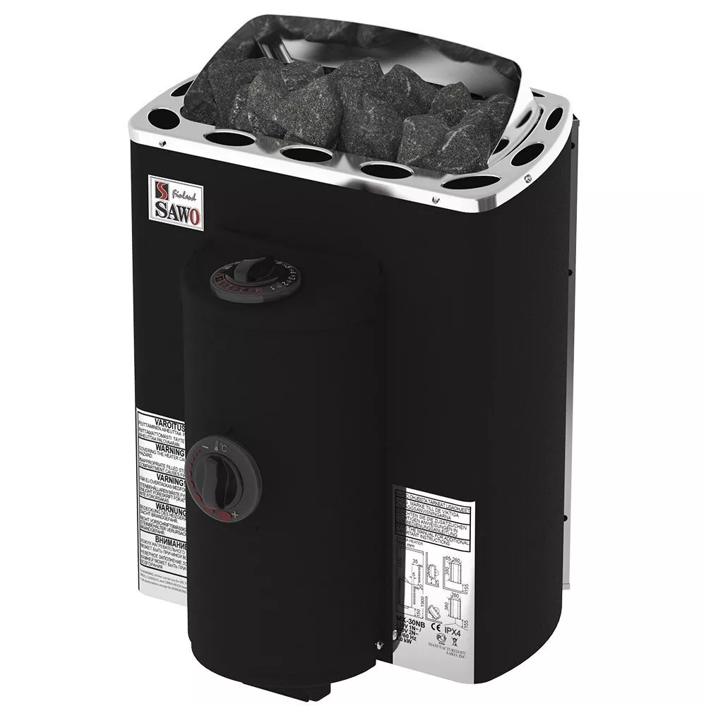 Изображение Электрическая печь SAWO COATED, MINI X MX-36NB-P-F (3,6 кВт, встроенный пульт, термопокрытие) 2