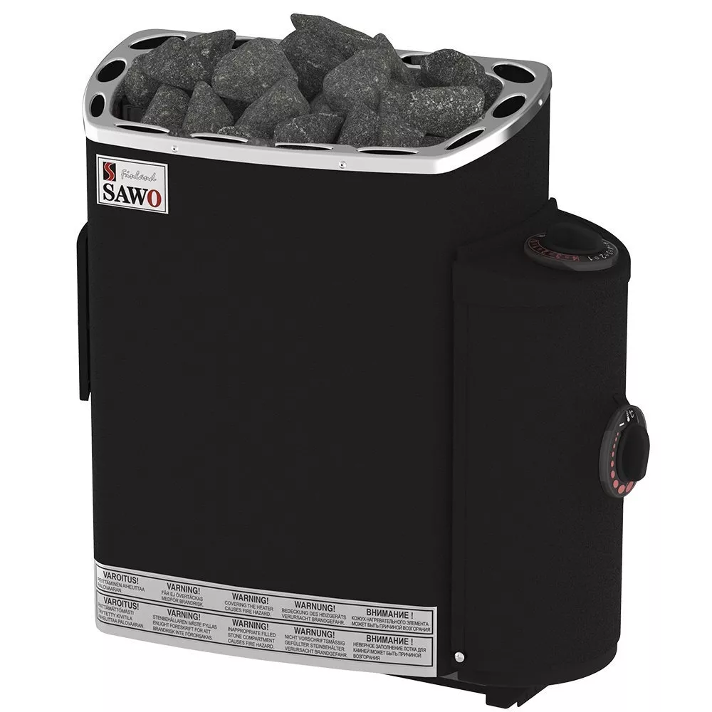 Изображение Электрическая печь SAWO MINI MN-36NB-P-F (3,6 кВт, встроенный пульт, термопокрытие) 2
