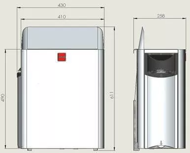 Изображение HARVIA Электрическая печь Wall HSW900400 SW90 6