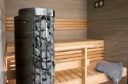 Миниатюра HARVIA Электрическая печь Cilindro HPC66400M PC66 со встроенным пультом черная 3
