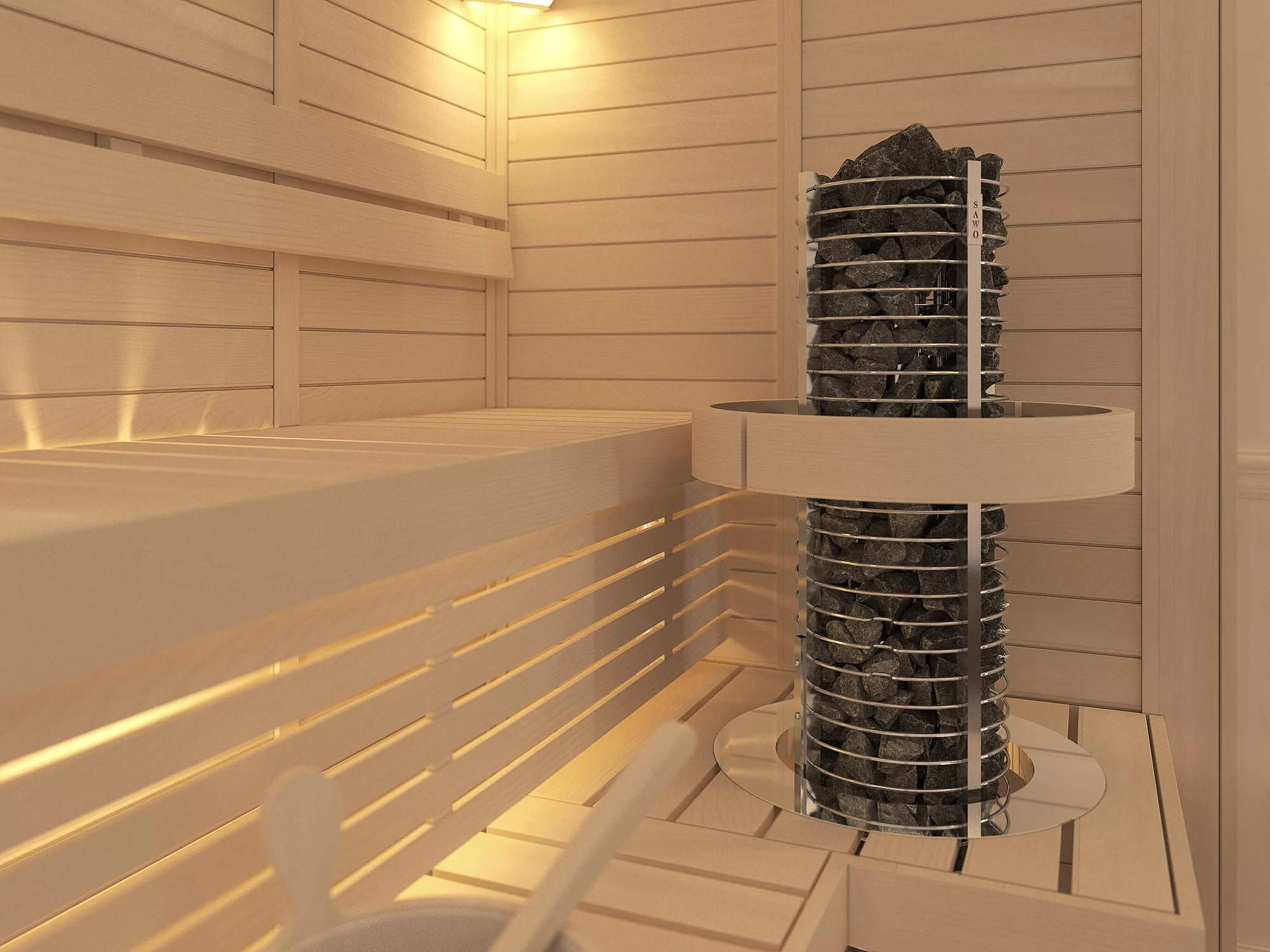 Изображение SAWO Электрическая печь TOWER вертикальная, круглая, 9 кВт, TH5-90NS-P , выносной пульт (пульт и блок мощности докупаются отдельно) 2