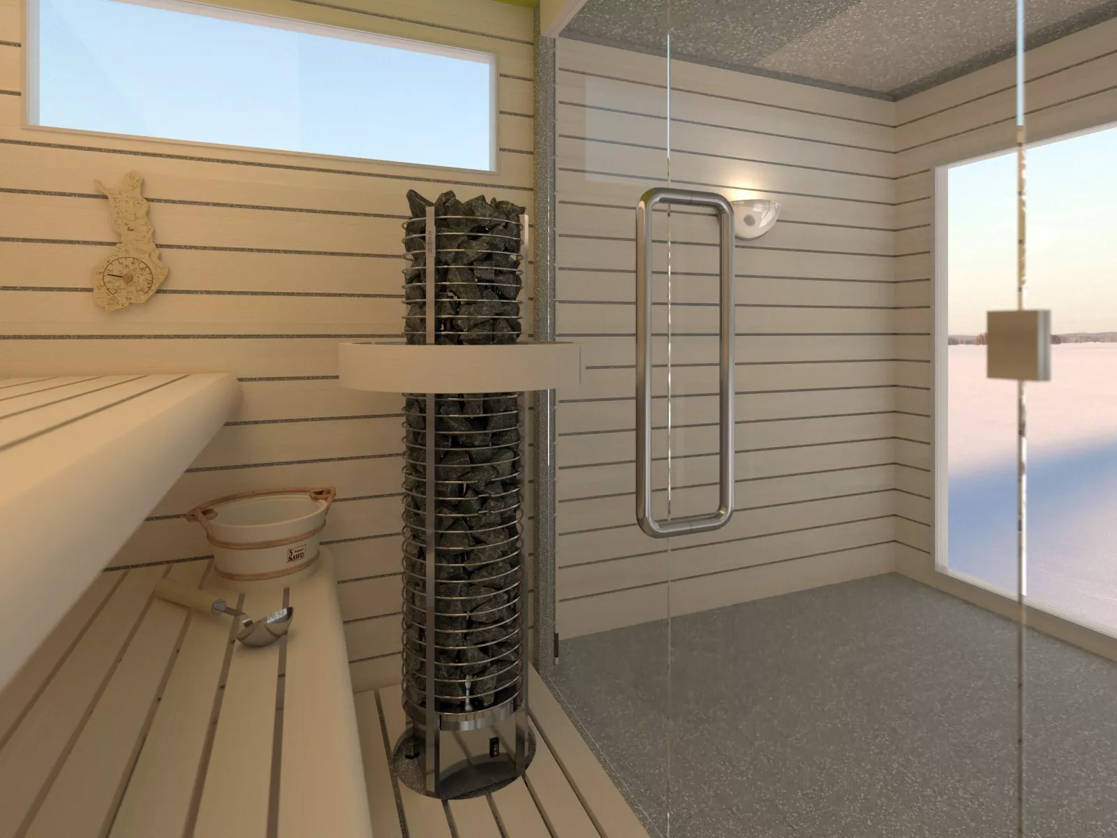 Изображение SAWO Электрическая печь TOWER вертикальная, круглая, 9 кВт, TH5-90Ni2-P, выносной пульт (встроенный блок мощности, пульт покупается отдельно) 2