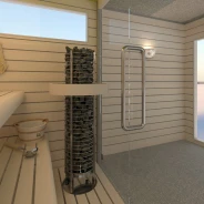 Миниатюра SAWO Электрическая печь TOWER вертикальная, круглая, 9 кВт, TH5-90Ni2-P, выносной пульт (встроенный блок мощности, пульт покупается отдельно) 2