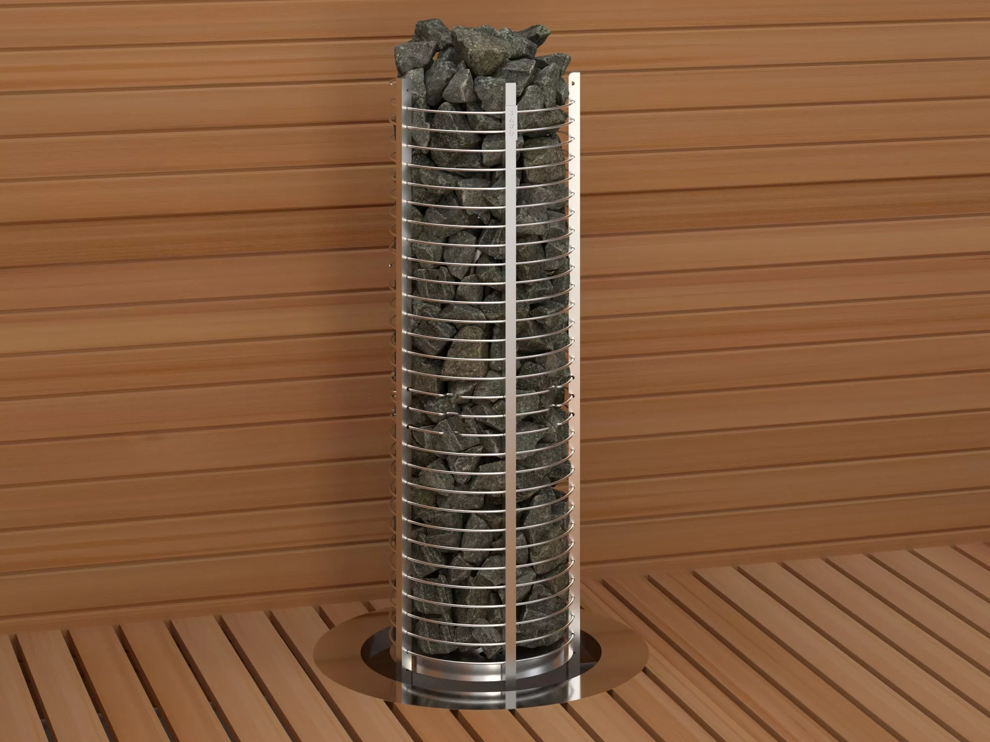 Изображение SAWO Электрическая печь TOWER вертикальная, круглая, 10,5 кВт,TH6-105NS-P, выносной пульт (пульт и блок мощности докупаются отдельно) 2