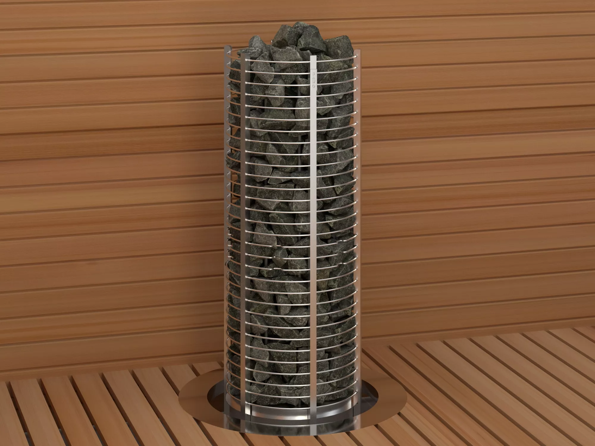 Изображение SAWO Электрическая печь TOWER вертикальная, круглая, 10,5 кВт, TH9-105NS-P, выносной пульт (пульт и блок мощности докупаются отдельно) 2