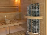 Миниатюра SAWO Электрическая печь TOWER вертикальная, пристенная, 10,5 кВт, TH9-105NS-WL-P, выносной пульт (пульт и блок мощности докупаются отдельно) 2