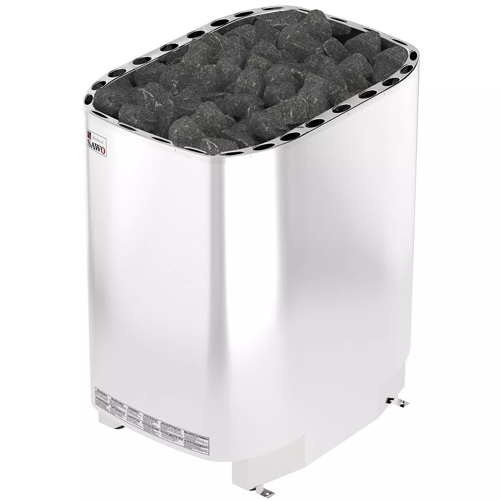 Изображение Электрическая печь SAWO SUPER SAVONIA V12 SAV-180NS-V12-Z (18 кВт,внутри оцинковка, снаружи нержавейка), выносной пульт (пульт и блок мощности докупаются отдельно) 2
