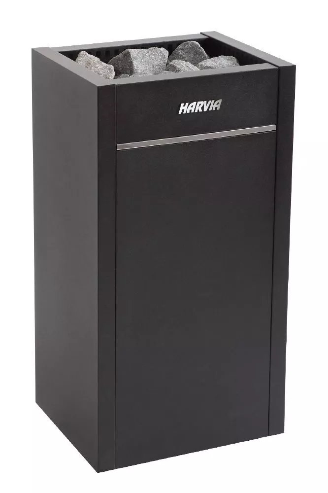 Изображение HARVIA Электрическая печь Virta HL900400S HL90S black, с парогенератором, 9.0 кВт+2.0 кВт (без пульта управления Griffin в комплекте) 2
