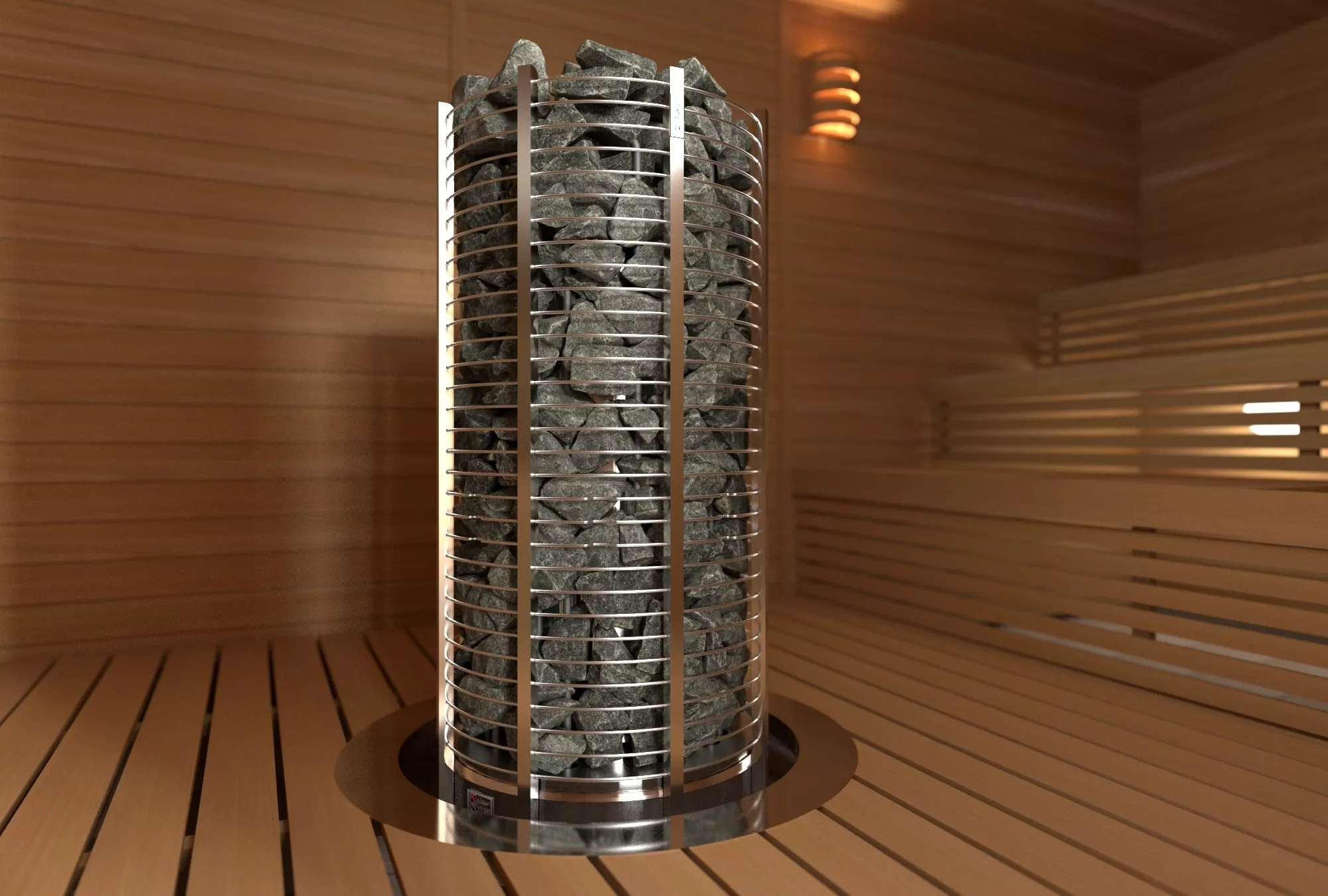 Изображение SAWO Электрическая печь Tower напольная, 18,0 кВт, нерж. сталь 2